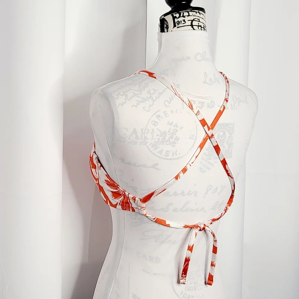 SHADE & SHORE HAWAIIAN PRINT SWIM TOP AA